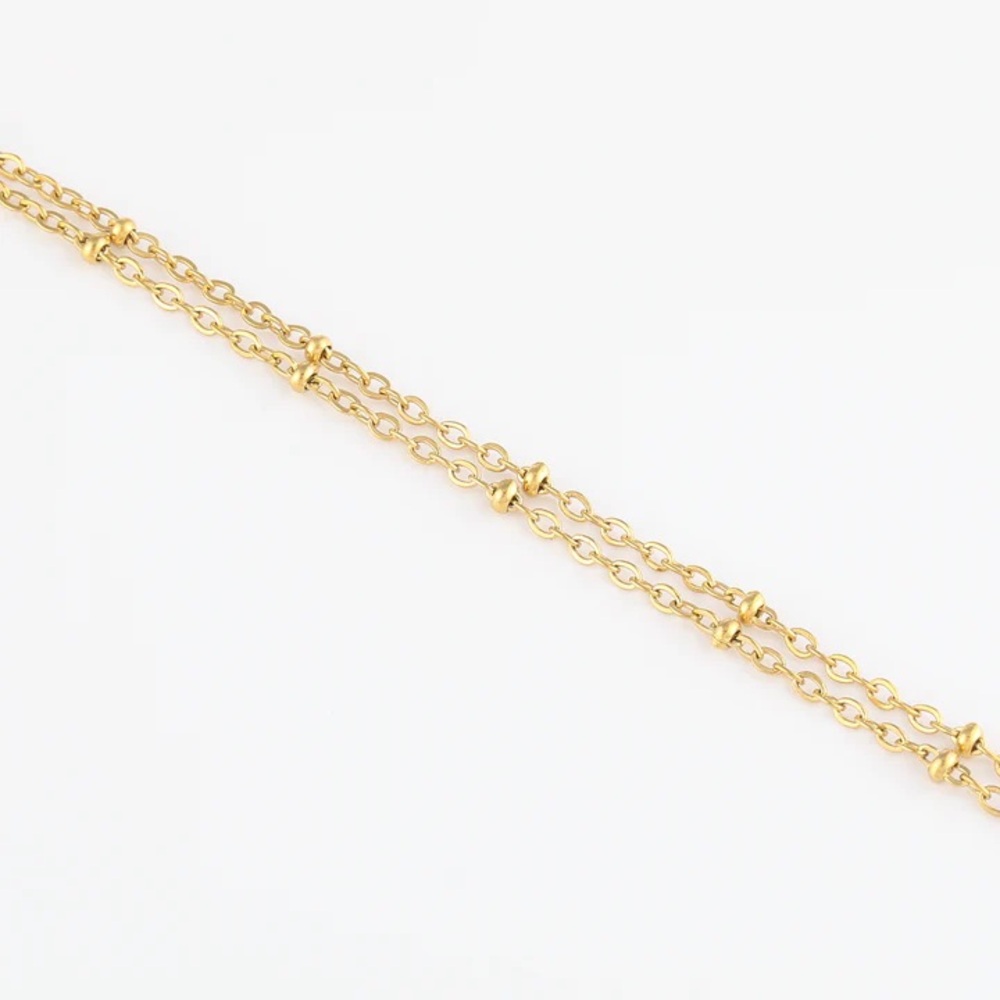 NWT Dorado DOUBLE SATELLITE CHAIN BRACELET - Picture 3 of 5